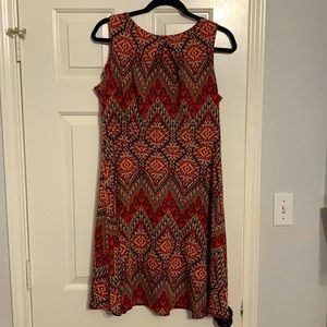 Dress Barn patterned dress